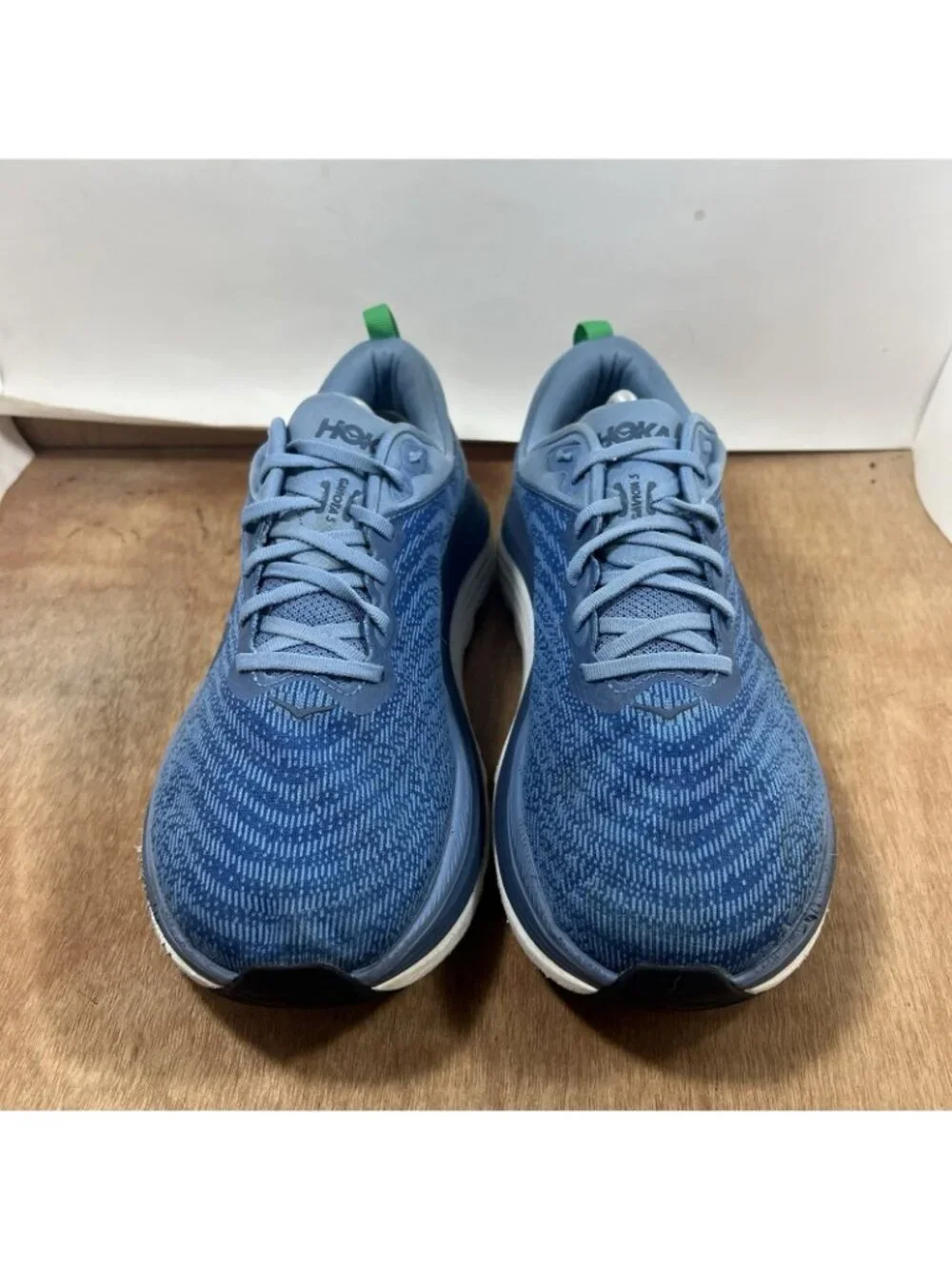 Hoka One One Gaviota 5 Shoes Mens 11 2E Wide  Blue Running Sneaker Lace Up